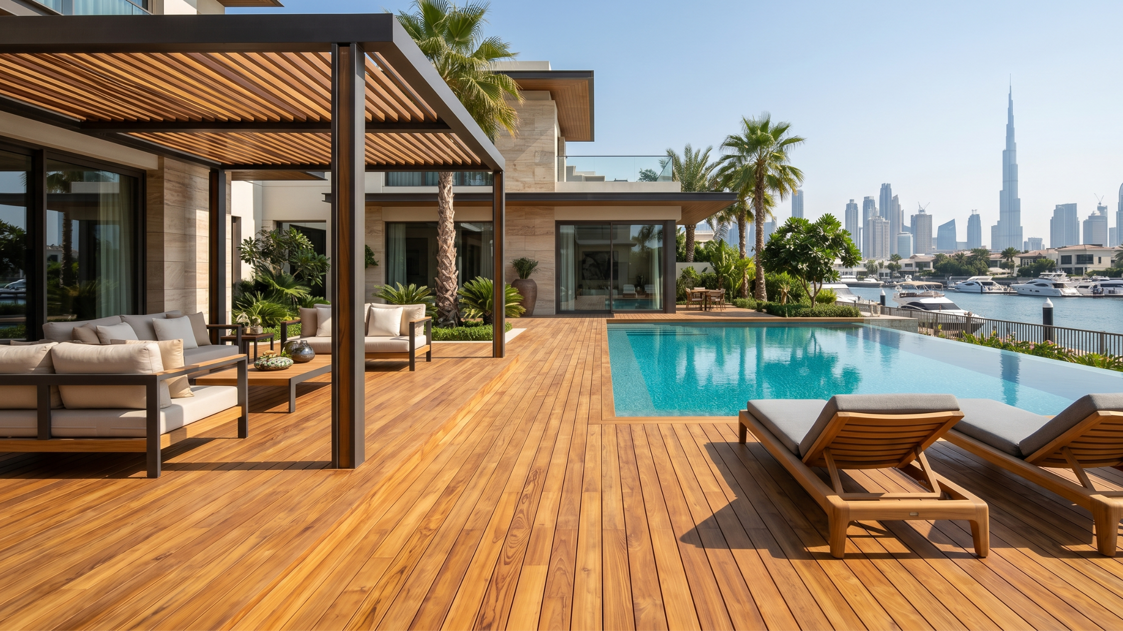 Natural wood Decking
