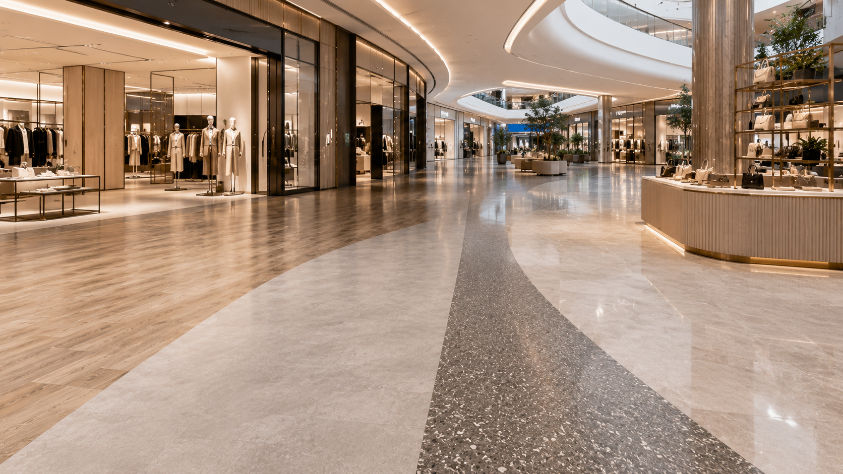 Retail floors in Dubai are under exceptional stress. A flagship store in Dubai Mall, a boutique in Mall of the Emirates, or a food court in City Walk may see thousands of footsteps daily