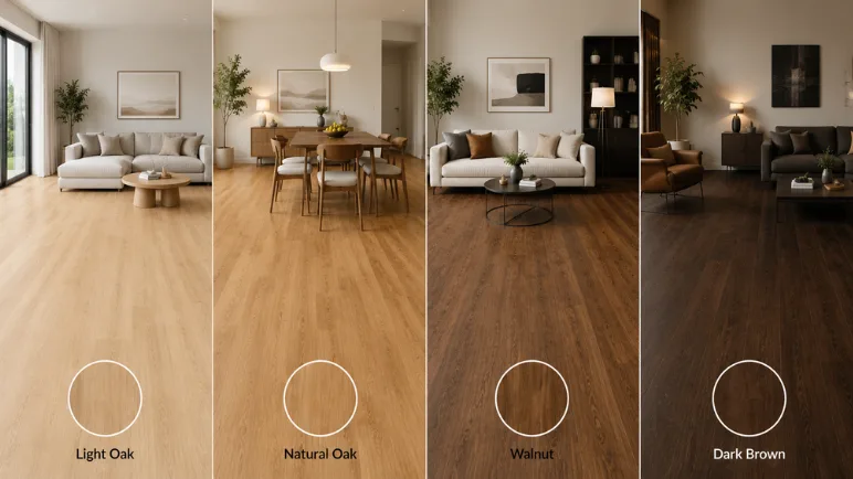 Popular luxury vinyl flooring colours
