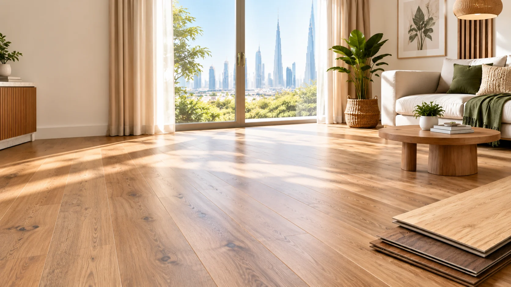 FSC certified wood flooring label on Floor Concepts product sample