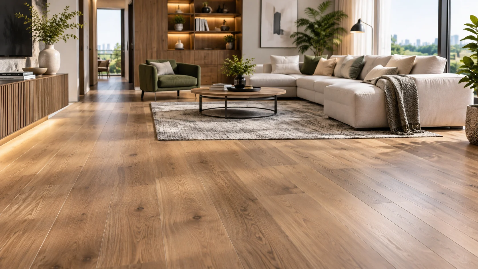 Modern Flooring Designs: Wood & Rigid Vinyl |