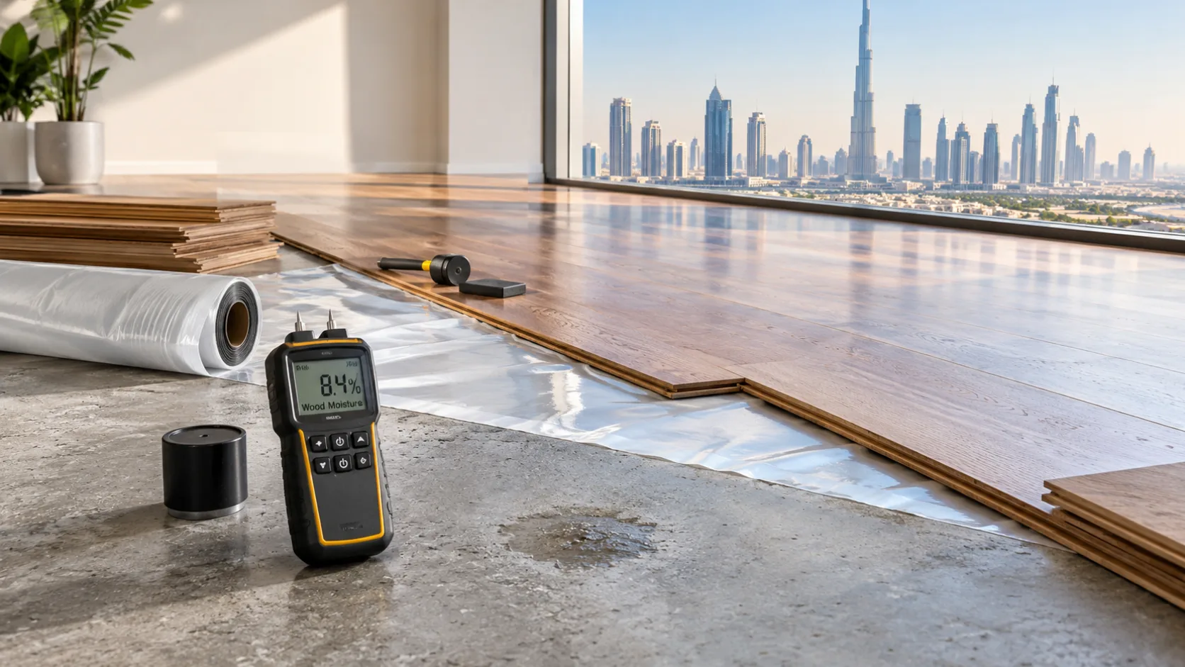 1. Solid Wood Flooring Installation Dubai: Moisture Guide